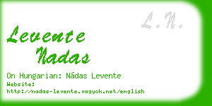 levente nadas business card