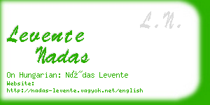 levente nadas business card